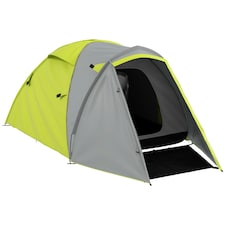 Outsunny 2 Man Camping Tent with Living Area, 2000mm Waterproof, Yellow