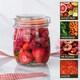 image 6 of Argon Tableware 6x Glass Storage Jar & Heart Labels Set - 750ml - 4 Seals Airtight Kitchen Storage Container Preserving Jar