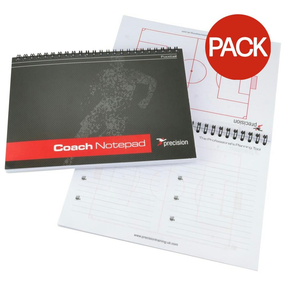 Precision A5 Pro Football Notepad (Pack Of 6) - Multicoloured - A5