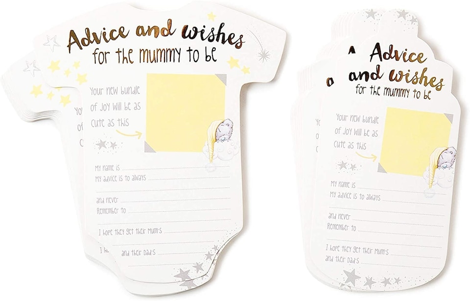image 1 of Tiny Tatty Teddy Me to You Baby Shower Prediction and Advice Cards