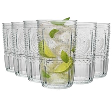 Bormioli Rocco Romantic Highball Glasses - 475ml - Clear - Pack of 6