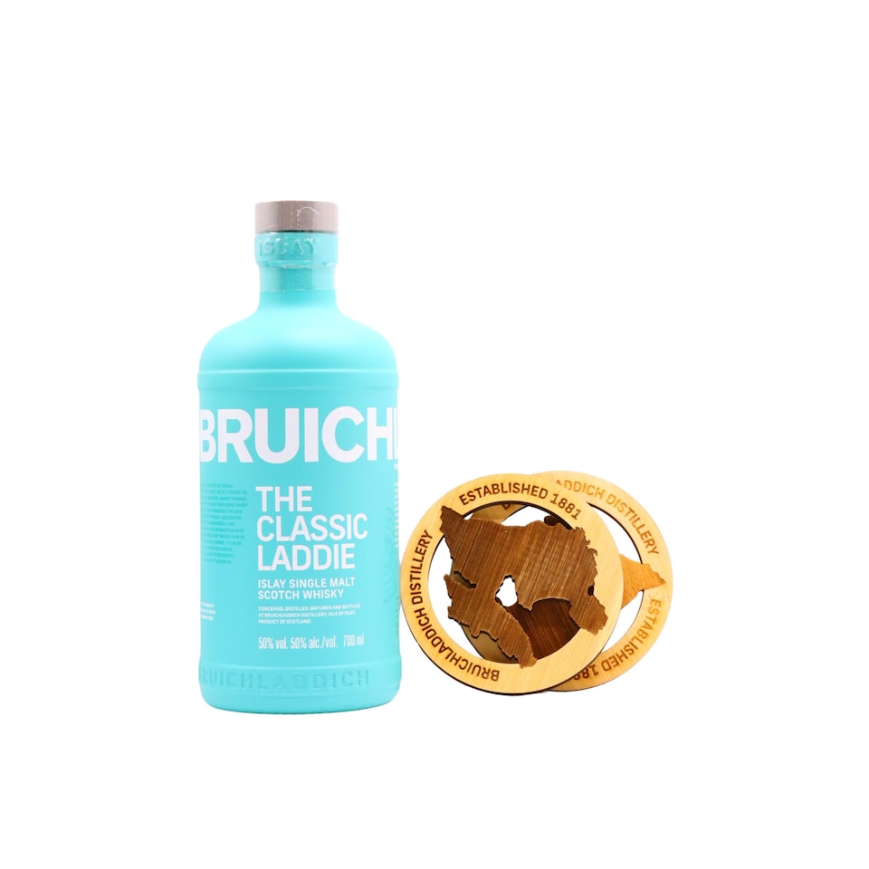 Bruichladdich - The Classic Laddie Islay Single Malt Scotch Whisky (Includes Coasters)