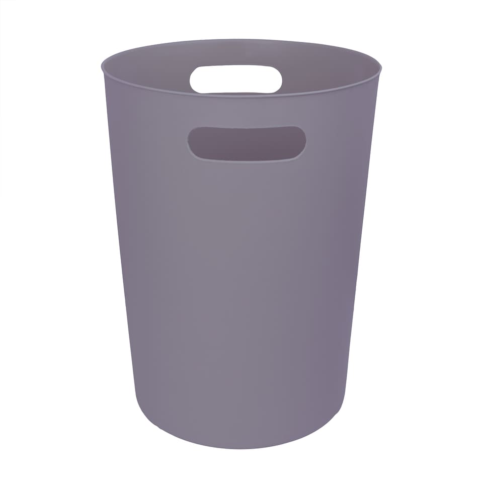 image 1 of JVL Modu Round Waste Bin 9.7L Set of 2 Bathroom Bedroom Office Amethyst