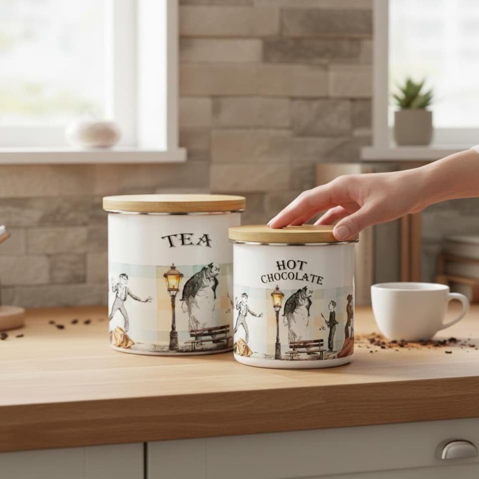 image 1 of Oliver Twist Large Tea Canister
