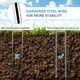 image 6 of Garden Pegs 100 x 6''/150mm U-shaped multi-purpose galvanised steel Garden Securing Pegs Silver