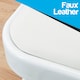 image 3 of TekBox White Folding Faux Leather Chairs - Set of 3