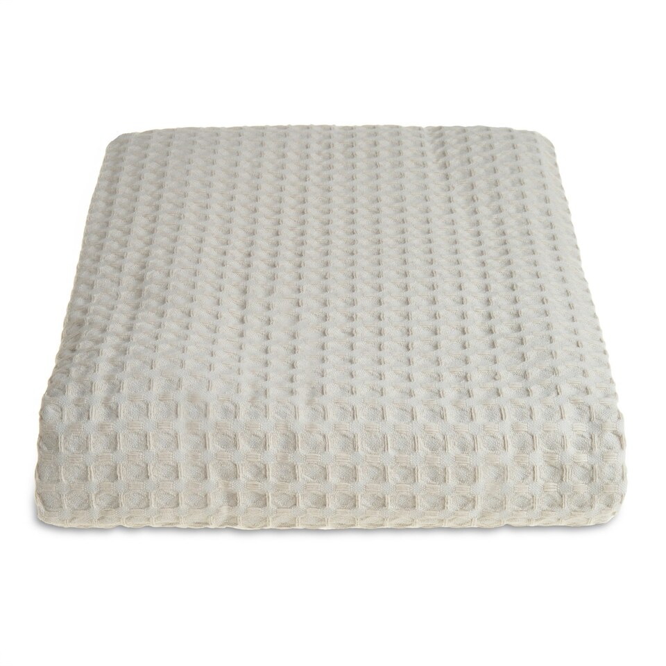 image 1 of Waffle Throw Blanket 225 x 250cm - Taupe