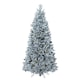 image 1 of Luxury 7ft Pre-Lit Faux Hinged Snowy Christmas Tree