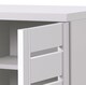 image 4 of Essentials 4 Tier Shoe Storage Cabinet 2 Door Cupboard Stand Rack Unit White