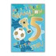 image 1 of Words 'n' Wishes 5th Birthday Card for Grandson, Patterned & Foiled Letters With Football & Trophy, Multicoloured, 23.5 x 16.5 cms