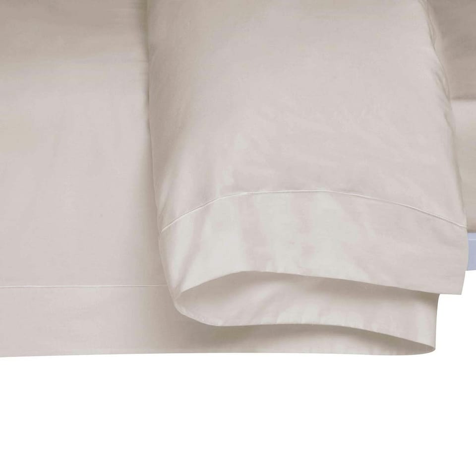 image 1 of Belledorm 400 Thread Count Egyptian Cotton Oxford Duvet Cover - Oyster - Superking
