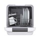 image 4 of Cookology 3 Place Setting Table Top Dishwasher in Compact Mini Size - MCDW3BK White