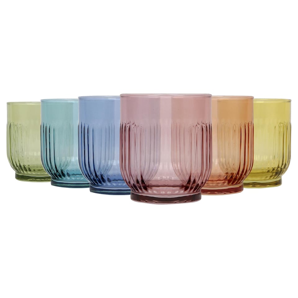 image 1 of LAV Tokyo Whisky Glasses - 330ml - Full Colour - Pack of 6