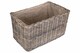 image 3 of Large Under Bench Rattan Basket | Grey | Grey | L