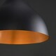 image 2 of ValueLights Retro Style Black And Gold Metal Ceiling Pendant Light Shade