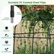 image 8 of COSTWAY 230CM Metal Garden Arch Arbor Climbing Trellis Pergola