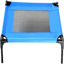 Actiaspet Elevated Dog Bed Oxford Mesh Pet Cot Indoor or Outdoor (Blue, Medium)