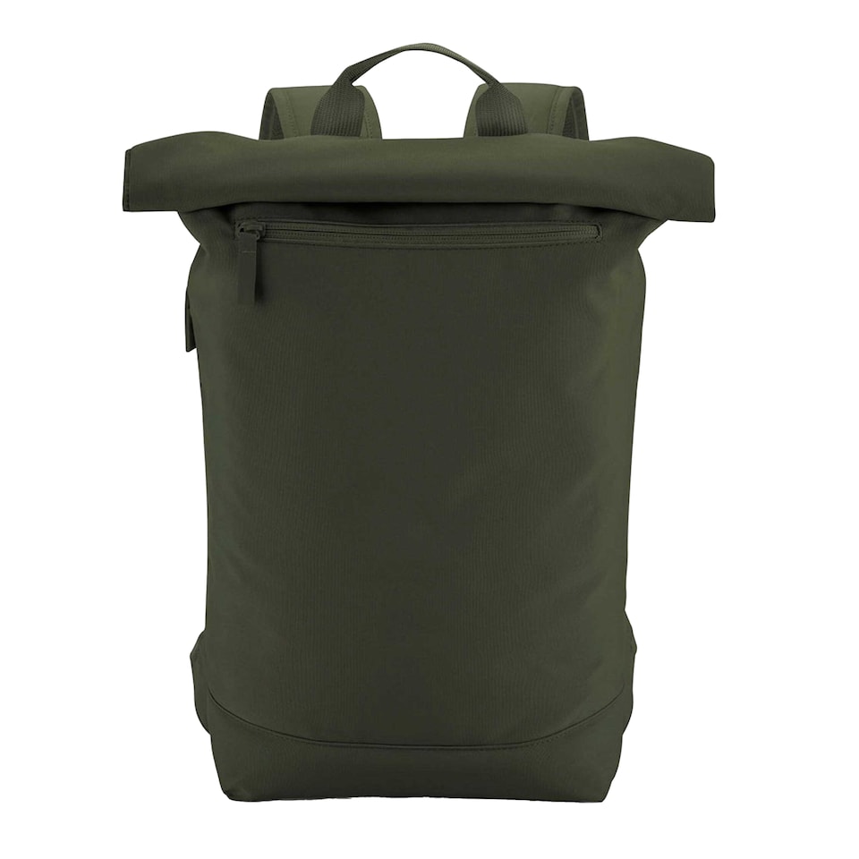image 1 of Bagbase Simplicity Lite Roll Top Backpack | Green | Pine Green | One Size | 1