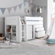 image 2 of Lacy White Storage Mid Sleeper And Ethan Spring Mattresses