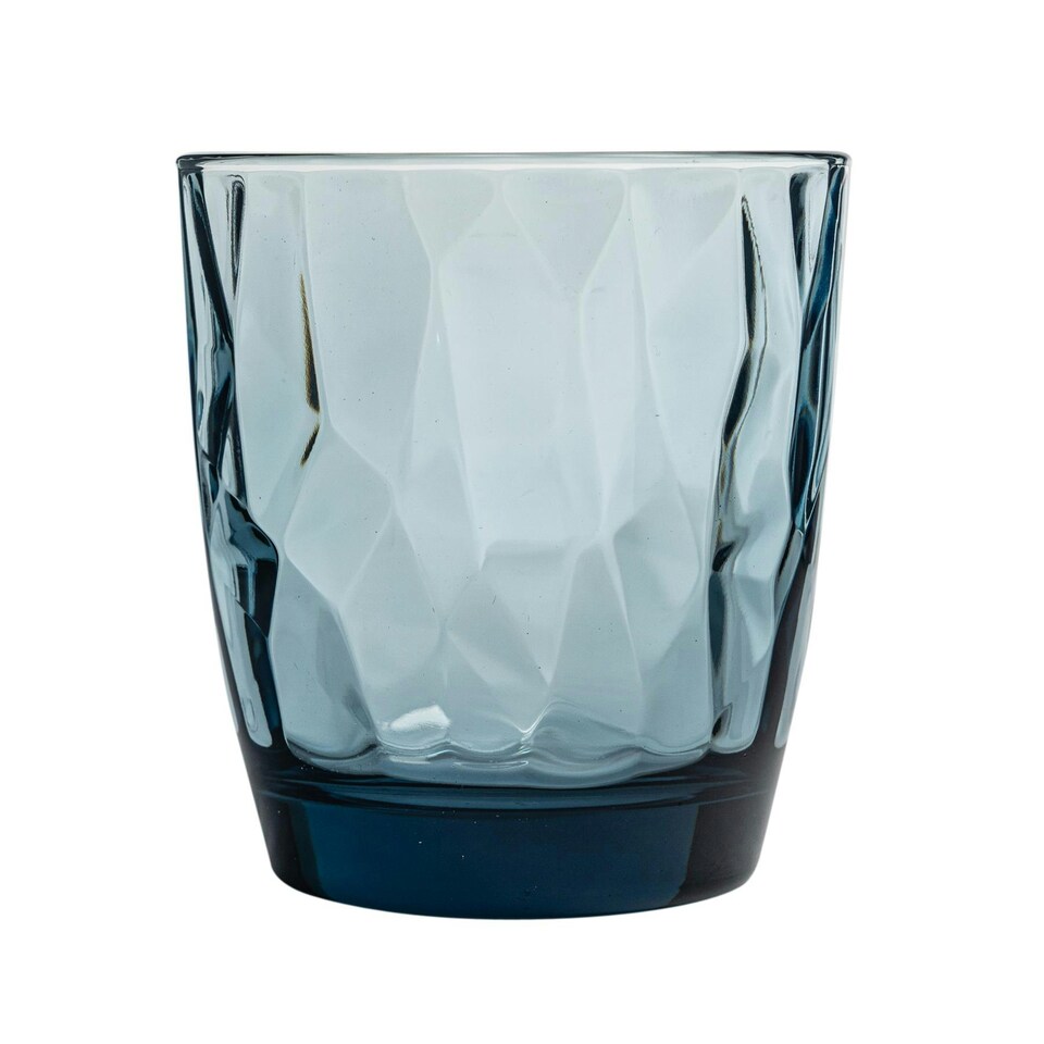 image 1 of Bormioli Rocco Diamond Water Glasses - 300ml - Blue - Pack of 6 Clear
