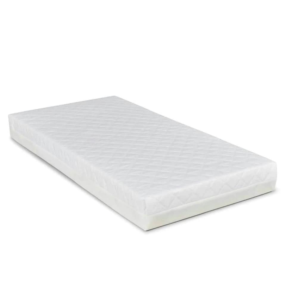 image 1 of Ickle Bubba Coleby Style Cot Bed with Under Drawer Elephant Love Pink - Premium Sprung Mattress