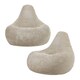 image 1 of icon Dalton Kids Beanbag Corduroy Natural Beige Set of 2 Cream