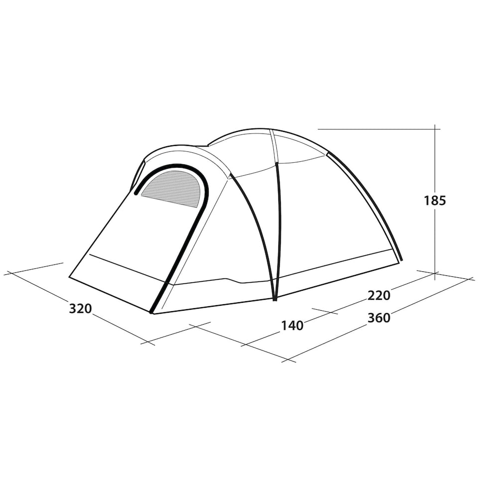 image 1 of Outwell Cloud 5 Dome Tent