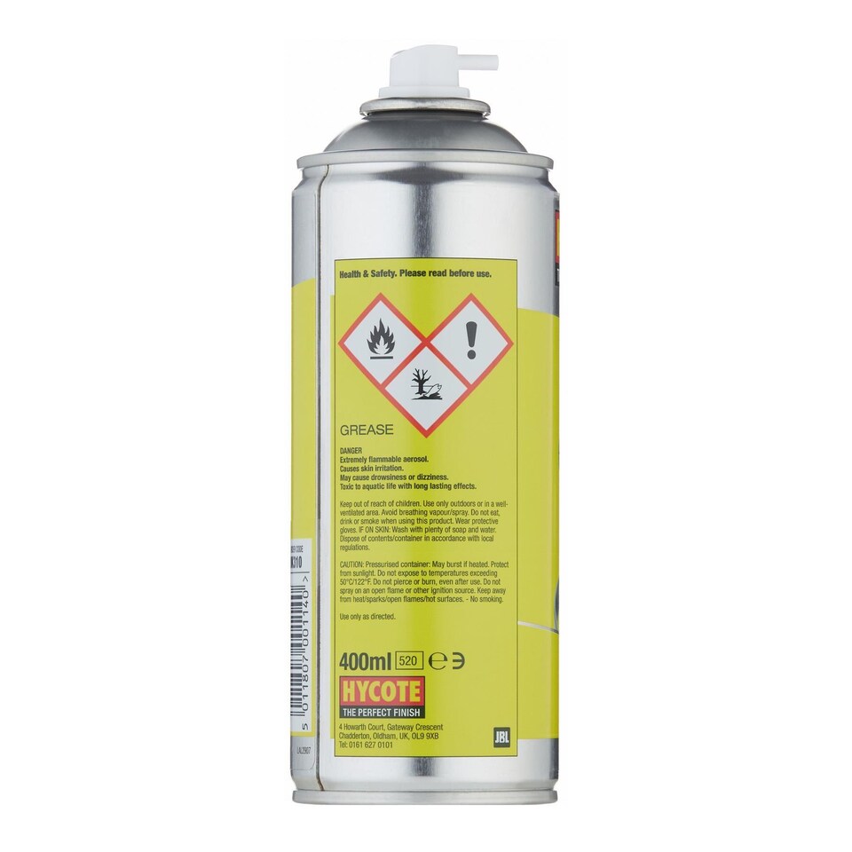 image 1 of Hycote Workshop White Grease 2.4 Litres 400ml x6 Spray Aerosol Perfect Finish