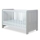image 1 of Pembrey Cot Bed - Convertible Baby Bed, Adjustable Mattress Base, Suitable from Birth to 4 Years (Ash Grey & White)
