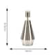 image 2 of ValueLights Jax Brushed Chrome Metal Pear Shaped Dimmable Touch Table Lamp Base