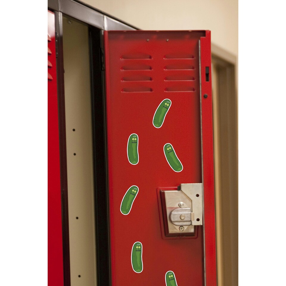 image 1 of Rick And Morty Deluxe Pickle Rick Stickers (Pack of 50) - Multicoloured - One Size