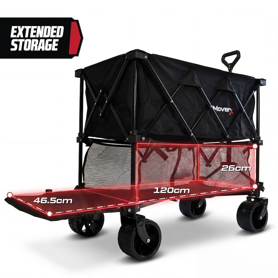 image 1 of MoverX 300L/200kg Double Decker Trolley / Festival Wagon