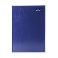 Janrax 2027 A5 Week To View Blue Desk Diary