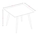 image 5 of 80cm Square Sintered Stone Top Dining Table | White | 1