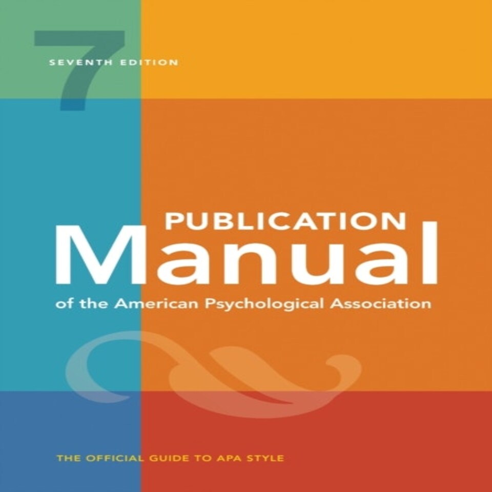 Publication Manual American Psych Assoc