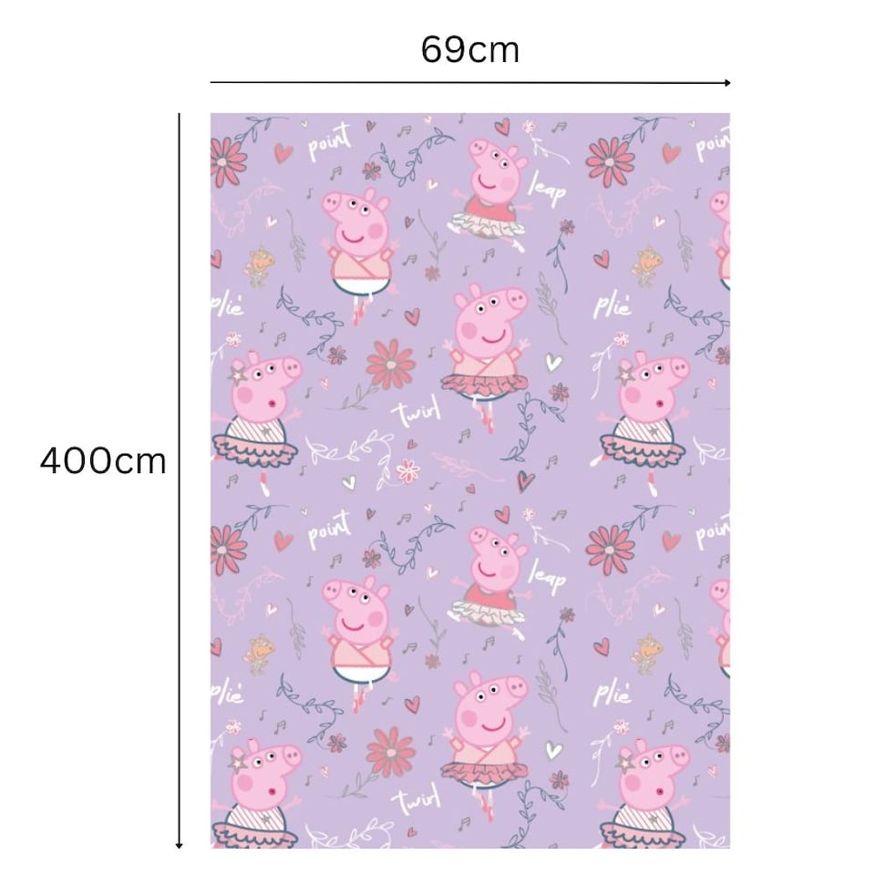 image 1 of Peppa Pig 4m Roll Wrapping Paper