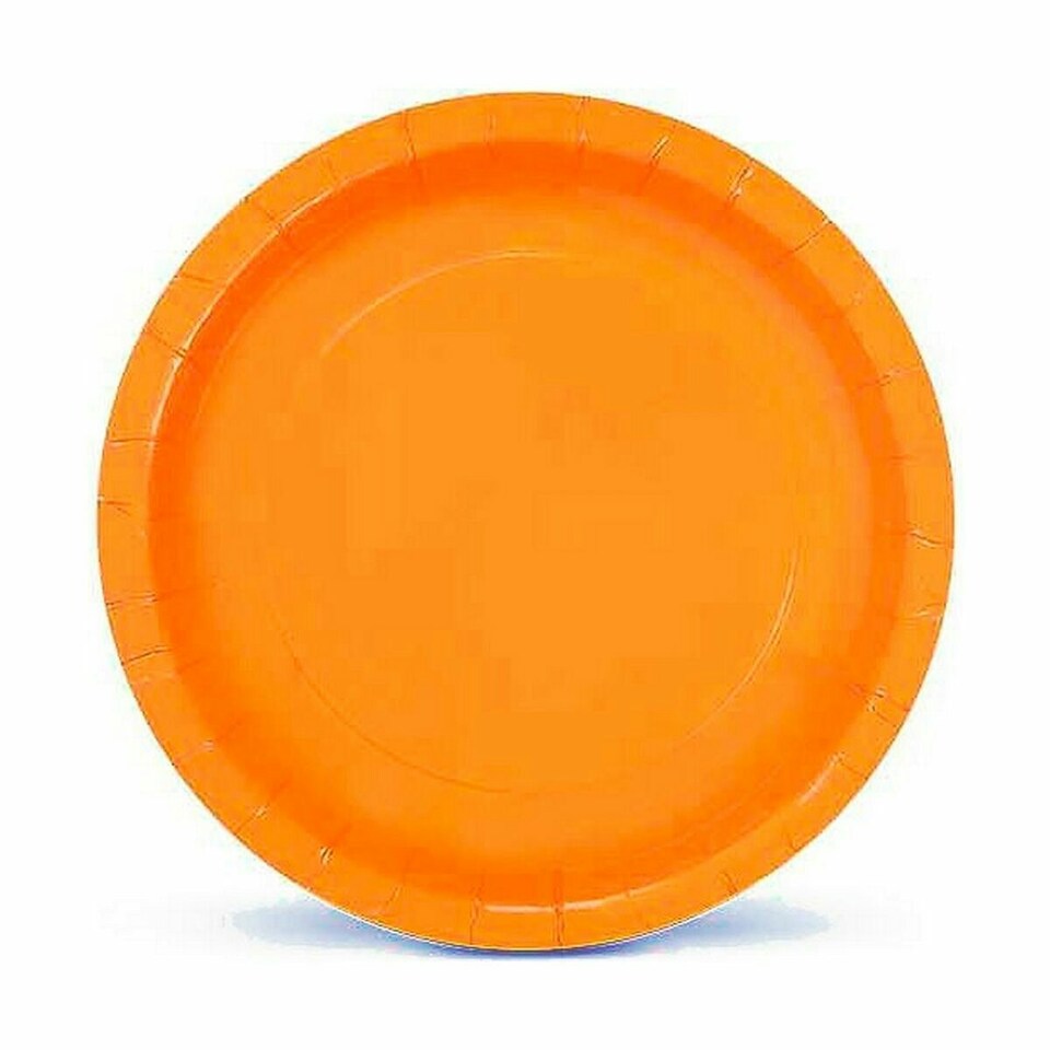 image 1 of Plate set Algon Disposable 20 cm Cardboard Yellow 10 Pieces (36 Units) N/A