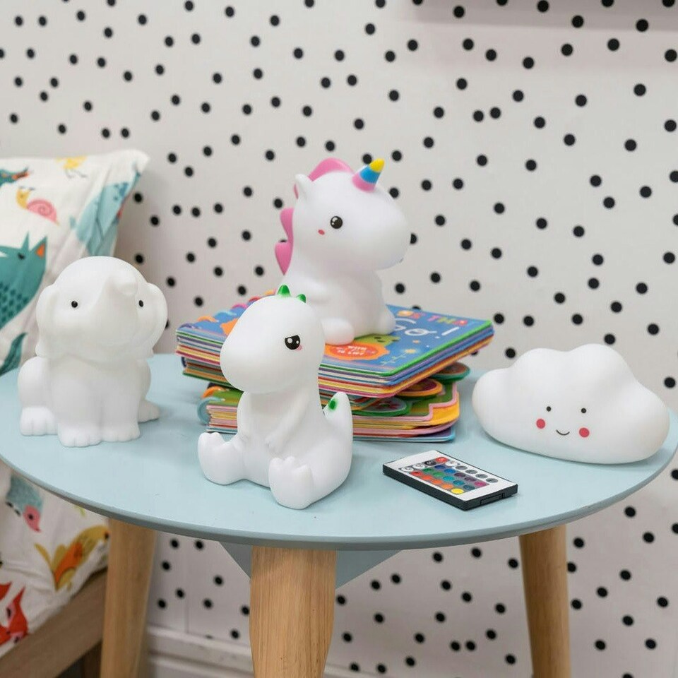 image 1 of ValueLights Childrens Cloud Multi-Coloured LED Night Light