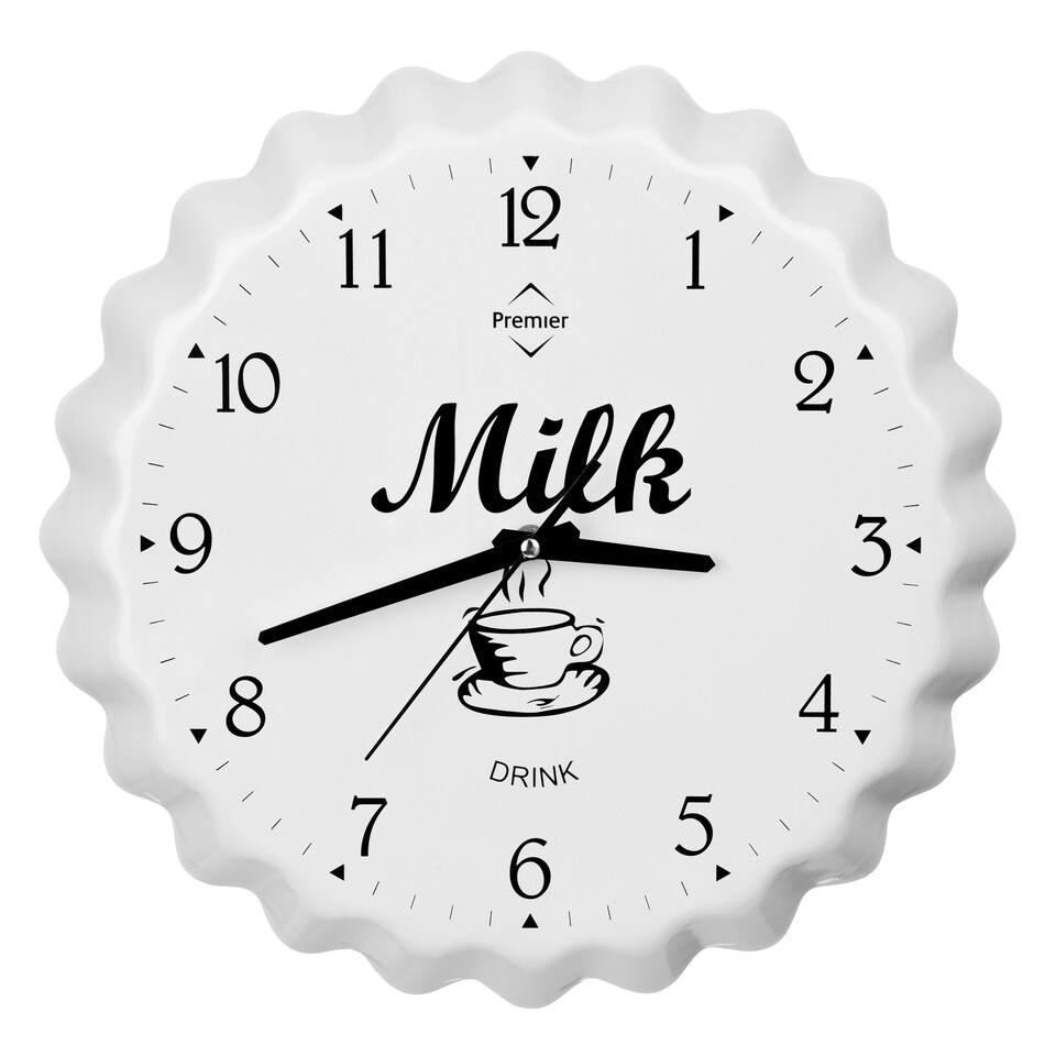 Maison by Premier Mathis Milk Bottle Cap Wall Clock