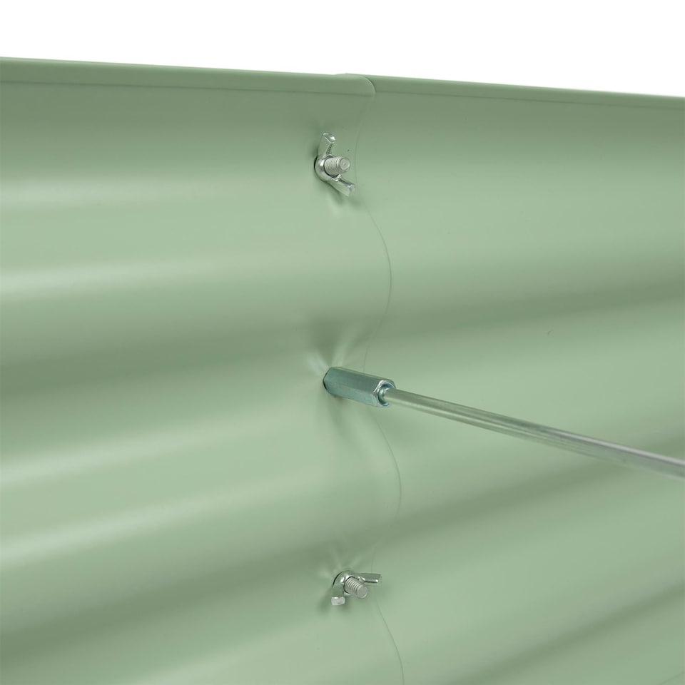 image 1 of Harbour Housewares Rounded Raised Garden Beds - 120cm x 60cm x 45cm - Green - Pack of 2 Green