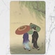 image 2 of Set of 12 Placemats and Coasters with Designer Artwork Wood Bottom