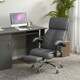 image 2 of Vinsetto PU Leather Vibration Massage Office Chair with Heat, Footrest, Grey
