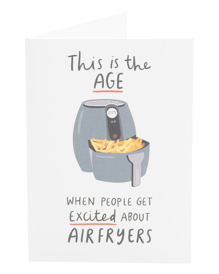 image 1 of Humour Birthday Card - Air Fryer