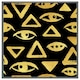 image 3 of Eyes & pyramids (Picture Frame) Brown | M
