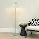 image 2 of ValueLights Akira Blue Pleated Shade Freestanding Floor Lamp