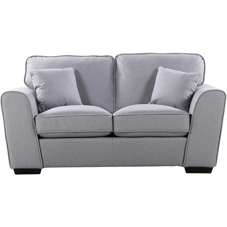 Chelsea 2 Seat Fabric Sofa - Light Grey