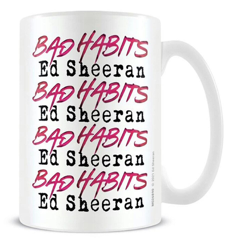 ED SHEERAN (BAD HABITS REPEAT) MUG - MUGS N/A