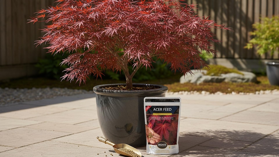 image 1 of Acer Controlled-Release Fertiliser Plant Food for Japanese Maples in Borders Containers Granules for Healthy Growth 120g Pouch