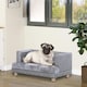 image 7 of PawHut Dog Sofa Pet Lounge Bed w/ Anti-slip Legs for Small-Sized Dogs - Grey
