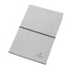 image 4 of XD Collection Recycled Leather A5 Notebook - Light Grey - One Size